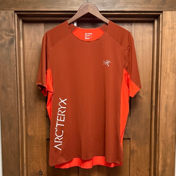 Arc'teryx Men's Short Sleeve Tee - Red and Orange - Picture 1 of 5